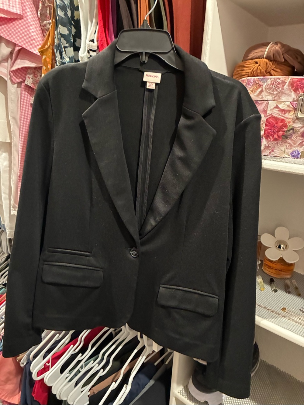Merona Black Women's Tailored Single-Button Blazer